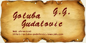 Goluba Gudalović vizit kartica